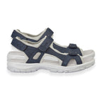 Mandy Leather Comfortable & Lightweight Padded Sandal with Adjustable Straps (Size 6) - Navy_8166414_1