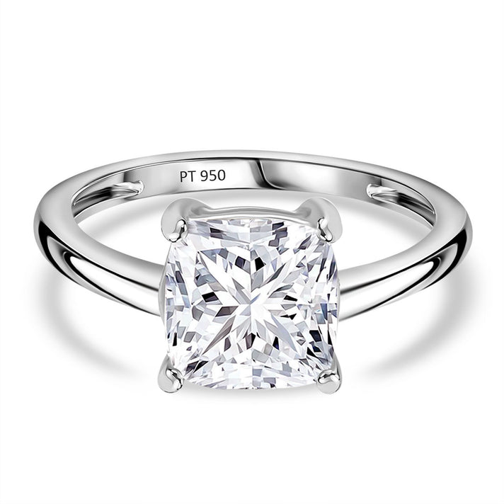 LUXURIANT 3 Ct. Lab Grown Diamond Solitaire Ring in 950 Platinum, SGL Certified 8168446 1