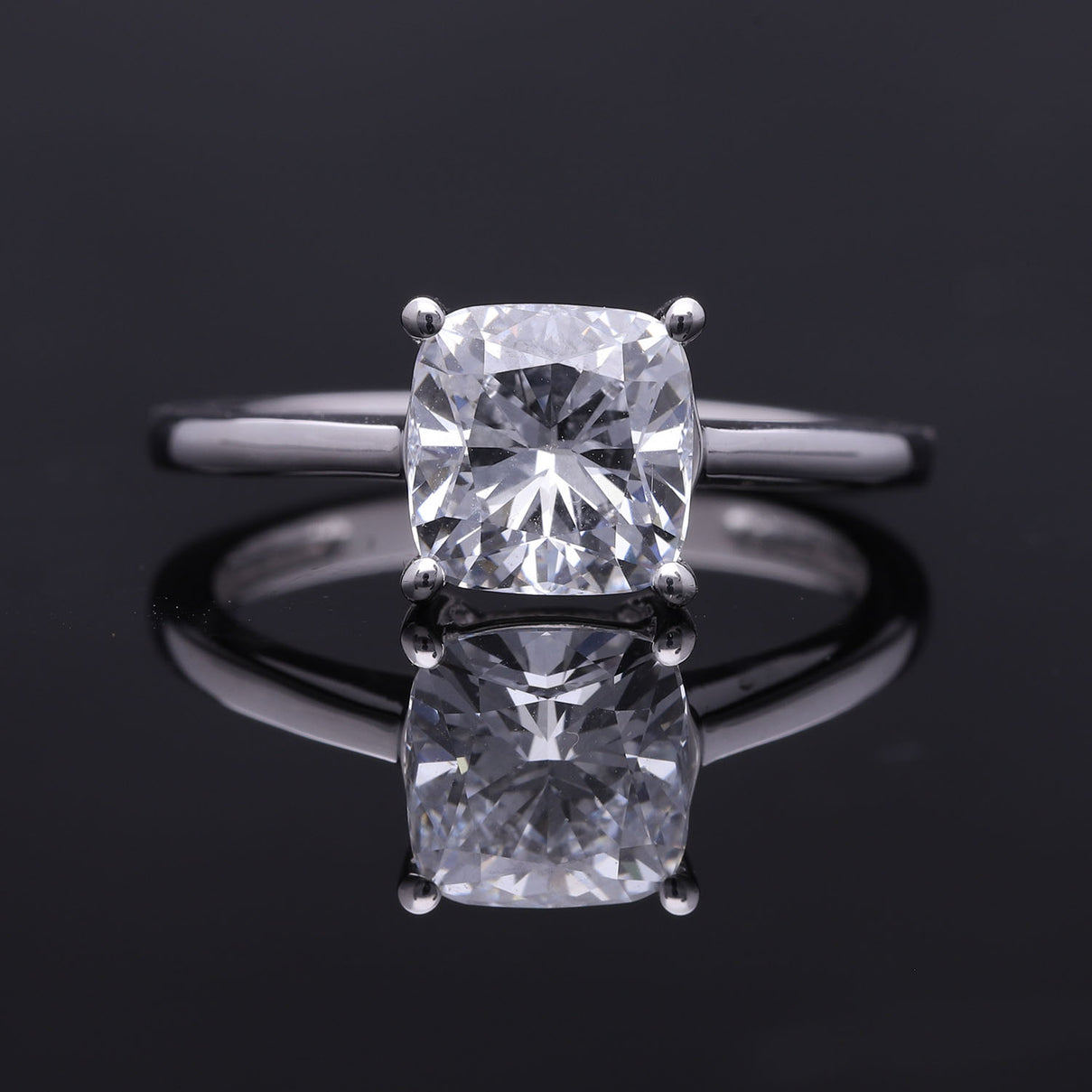LUXURIANT 3 Ct. Lab Grown Diamond Solitaire Ring in 950 Platinum, SGL Certified 8168446 2