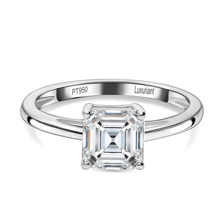 LUXURIANT 2 Ct. Lab Grown Diamond Solitaire Ring in 950 Platinum, SGL Certified V32530448 1