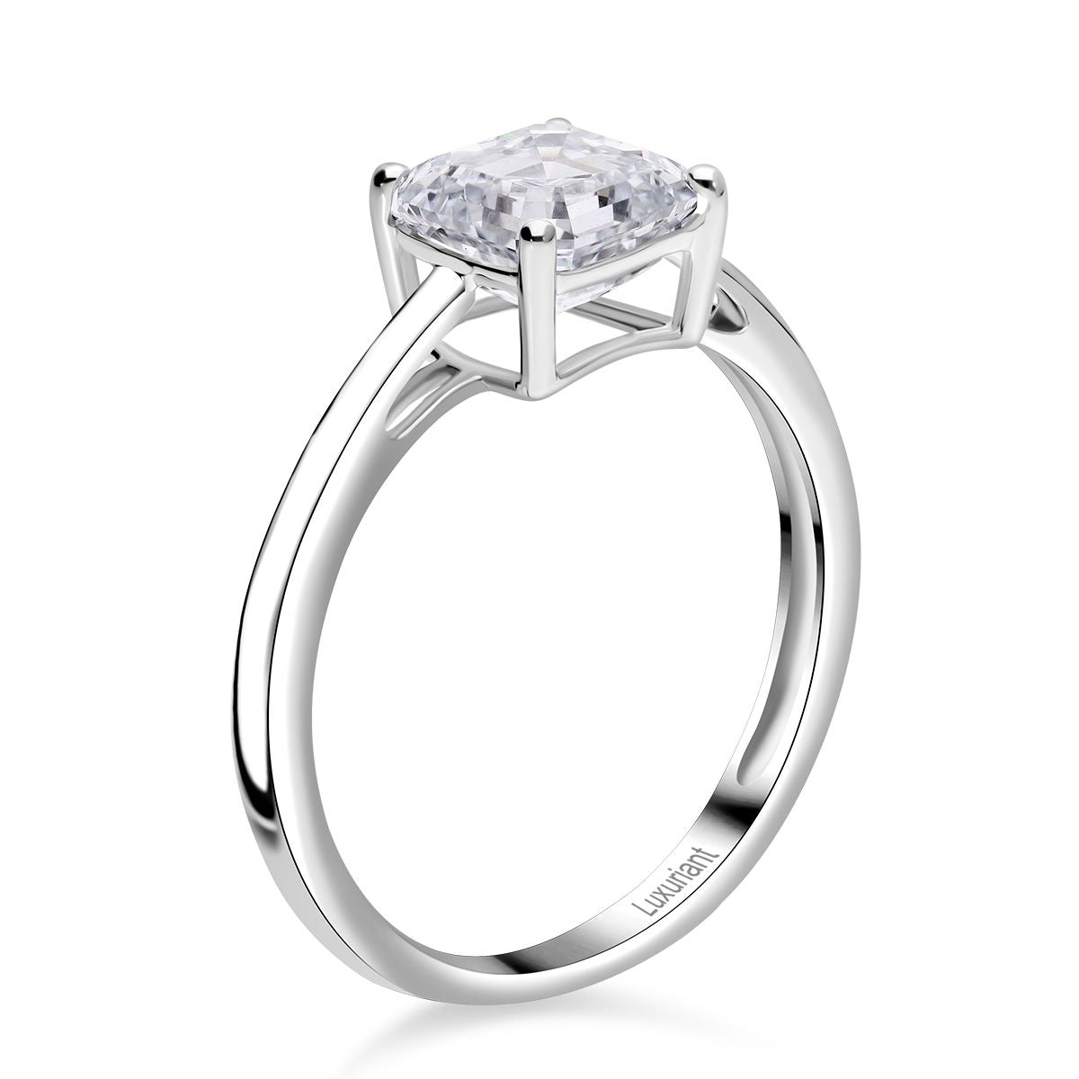 LUXURIANT 2 Ct. Lab Grown Diamond Solitaire Ring in 950 Platinum, SGL Certified V32530448 10