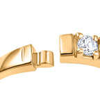 D'Joy - Moissanite Half Eternity Band Ring in 18K Vermeil Yellow Gold Plated Sterling Silver 1.00 Ct._8168525_5