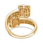 Designer Inspired- Luxuriant Diamond Lab Grown Diamond (SI-G/H) Bypass Ring in 18K Vermeil Yellow Gold Plated Sterling Silver 1.00 Ct._8168671_4