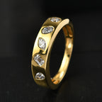 Luxuriant Diamond Lab Grown Diamond (VS/EF) Band Ring in 18K Vermeil Yellow Gold Plated Sterling Silver. 0.50 Cts_8169889_1