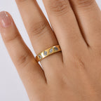 Luxuriant Diamond Lab Grown Diamond (VS/EF) Band Ring in 18K Vermeil Yellow Gold Plated Sterling Silver. 0.50 Cts_8169889_2