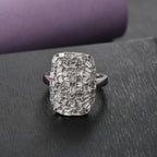 Luxuriant Diamond Lab Grown Diamond (SI-GH) Ring in Rhodium Overlay Sterling Silver 1.00 Ct._8170126_1