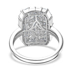 Luxuriant Diamond Lab Grown Diamond (SI-GH) Ring in Rhodium Overlay Sterling Silver 1.00 Ct._8170126_4