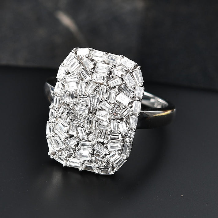 0.99 Ct (Sz- M) Designer Inspired- Luxuriant Diamond Lab Grown Diamond (SI-G-H) Firecracker Ring in 8170127 2