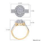 Luxuriant - Lab Grown Diamond (SI/GH) Ring in Vermeil Yellow Gold Plated Sterling Silver 1.50 Ct._8170713_4