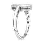 Luxuriant Diamond Lab Grown Diamond (SI-GH) Ring in Rhodium Overlay Sterling Silver 0.50 Ct_8170731_2