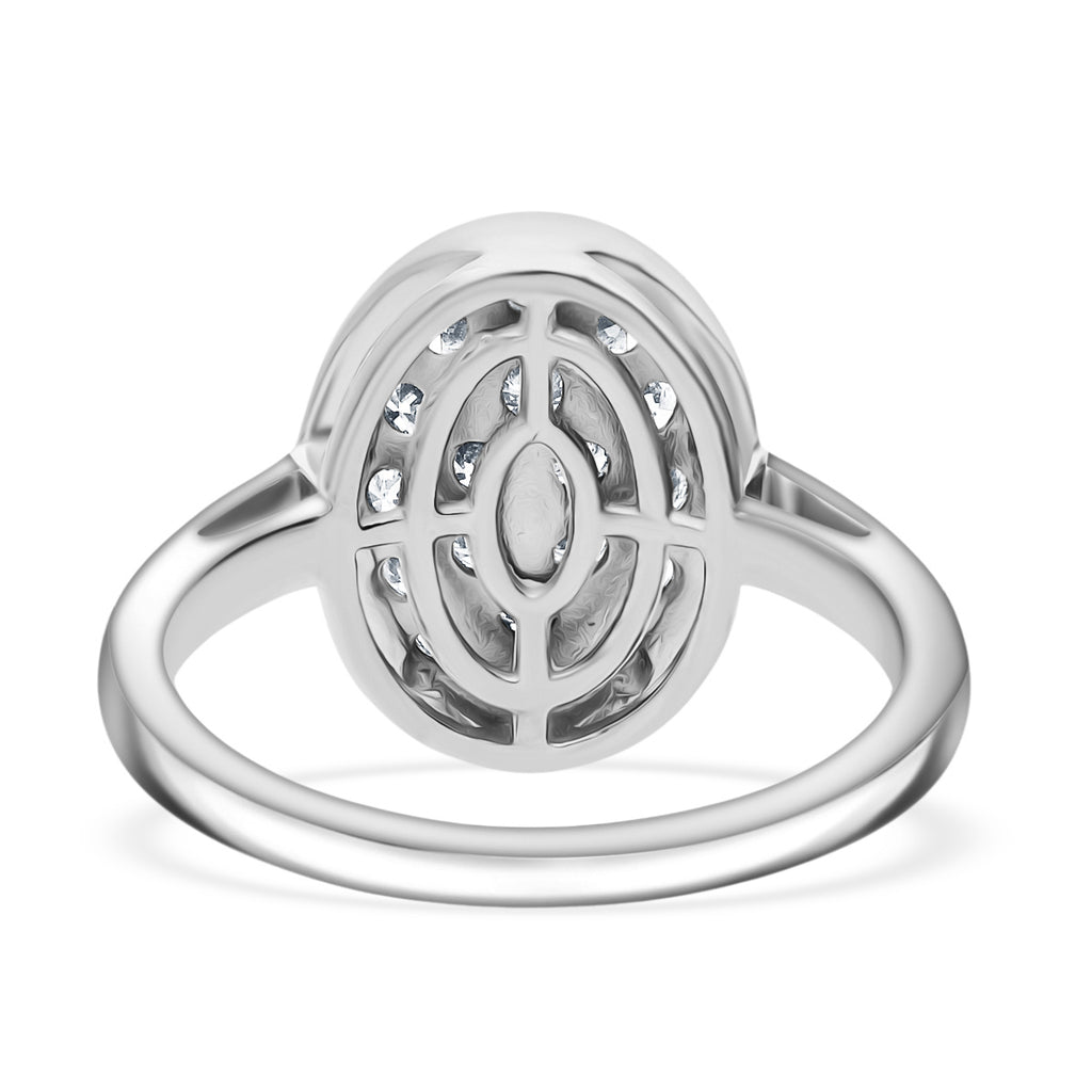 Luxuriant Diamond Lab Grown Diamond (SI-GH) Ring in Rhodium Overlay Sterling Silver 0.50 Ct_8170731_3