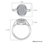 Luxuriant Diamond Lab Grown Diamond (SI-GH) Ring in Rhodium Overlay Sterling Silver 0.50 Ct_8170731_4