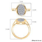 Luxuriant Diamond Lab Grown Diamond (SI-GH) Ring in Vermeil Yellow Gold Plated Sterling Silver 0.50 ct_8170733_4