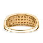 SGL Certified 9K Yellow Gold Vivid Natural Yellow Diamond (SI/I1) & White Diamond Ring 1.00 Ct._8170759_3