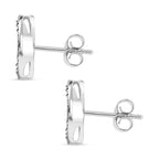 Luxuriant - Lab Grown Diamond (SI/GH) Push Back Earring in Platinum Overlay Sterling Silver 0.50 Ct._8170765_2