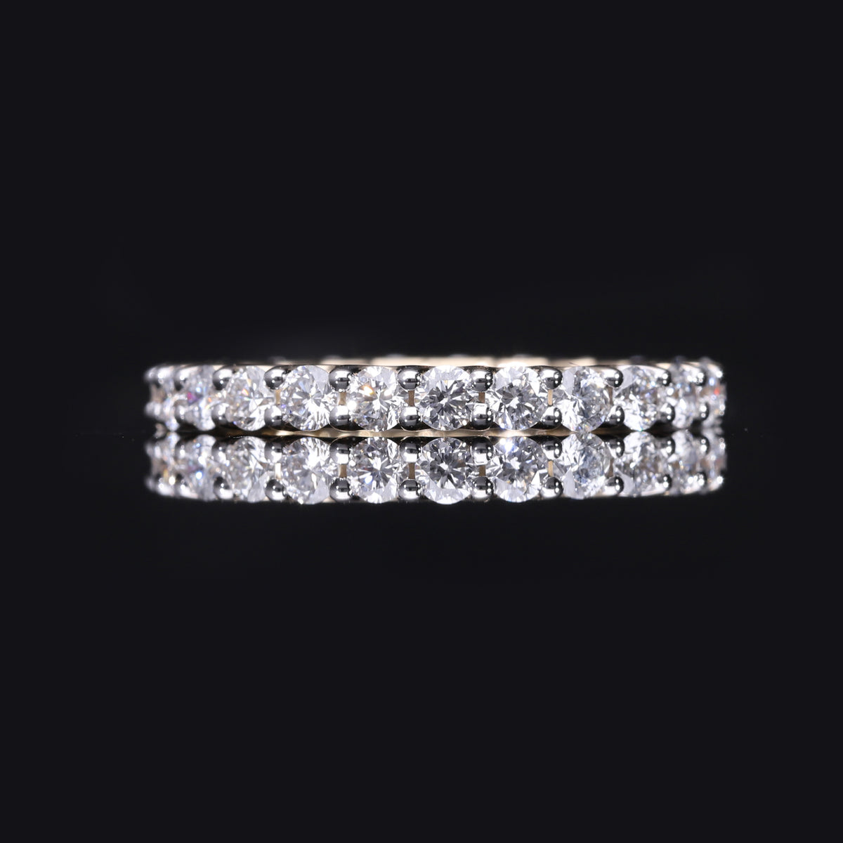 9K Yellow Gold SGL Certified (SI/I1) Natural Multi Diamond Band Ring 1.50 Ct. 8170986 1