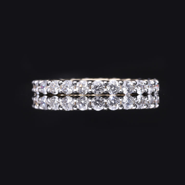 9K Yellow Gold SGL Certified (SI/I1) Natural Multi Diamond Band Ring 1.50 Ct. 8170986 2