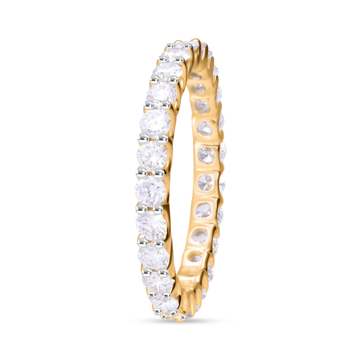 9K Yellow Gold SGL Certified (SI/I1) Natural Multi Diamond Band Ring 1.50 Ct. 8170986 3