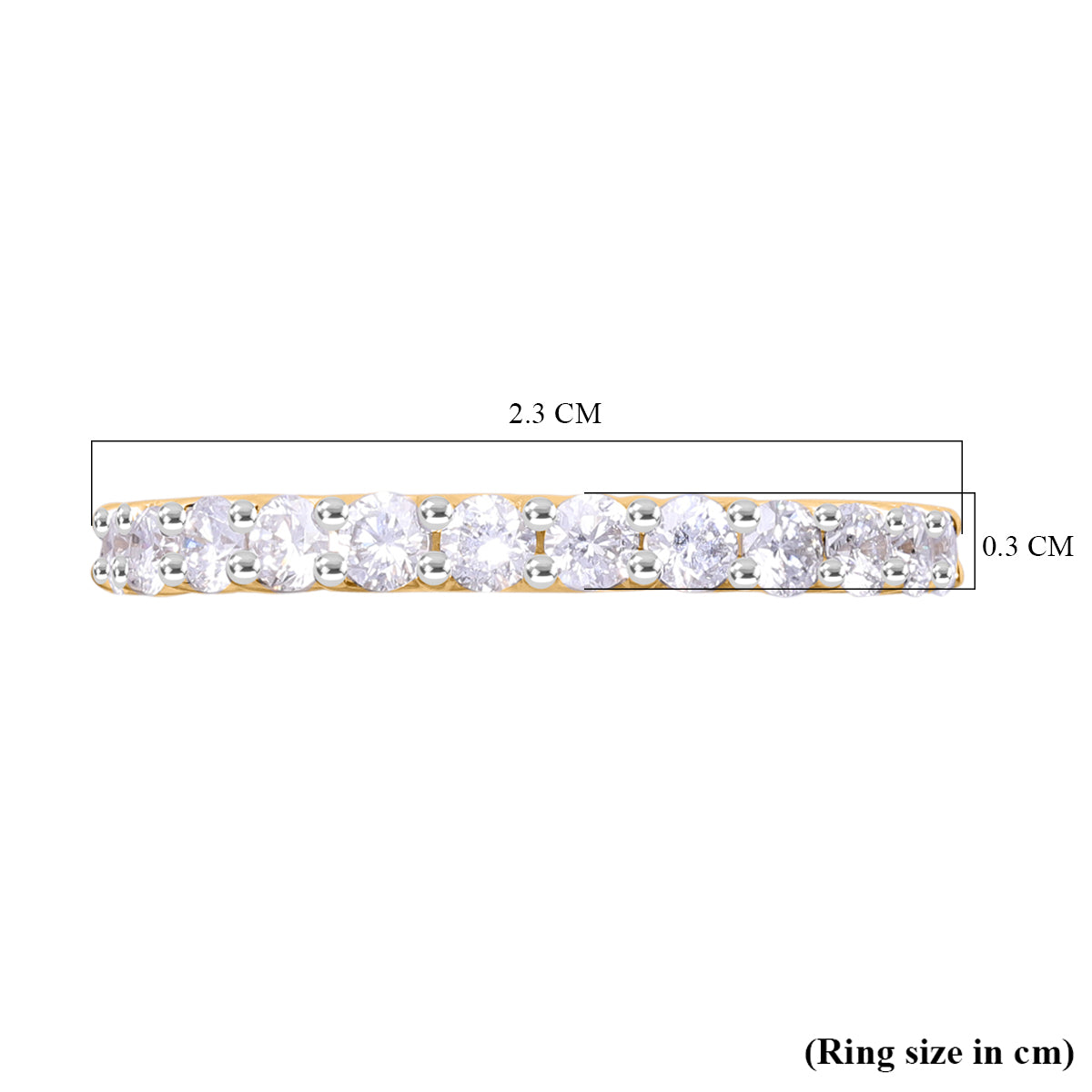 9K Yellow Gold SGL Certified (SI/I1) Natural Multi Diamond Band Ring 1.50 Ct. 8170986 4