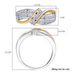 Luxuriant Lab Grown Diamond Ring in Rhodium & Yellow Gold Overlay Sterling Silver  0.75 Ct._8171152_4