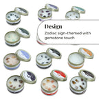 Set of 12 Zodiac Sign Scented Gemstone Candles - Each candle offers approx 10 hours of burn time_8171770_5