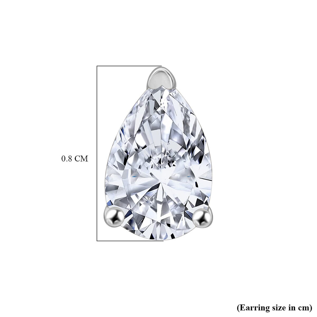 Luxuriant - 950 Platinum SGL Certified Lab Grown Diamond (VS-EF) Earring with Screw Back 1.50 Ct.