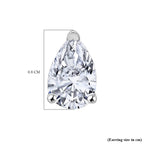 Luxuriant - 950 Platinum SGL Certified Lab Grown Diamond (VS-EF) Earring with Screw Back 1.50 Ct.