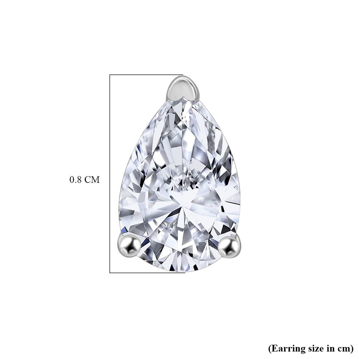 LUXURIANT 1.50 Ct. Lab Grown Diamond Solitaire Stud Earring with Screw Back in 950 Platinum SGL Certified VS-EF 8171899 4