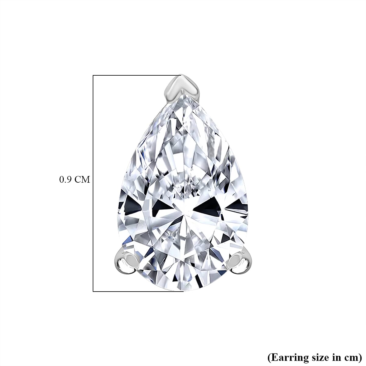 LUXURIANT 2 Ct. Lab Grown Diamond Solitaire Stud Earring in 950 Platinum SGL Certified EF, VS 8171900 4