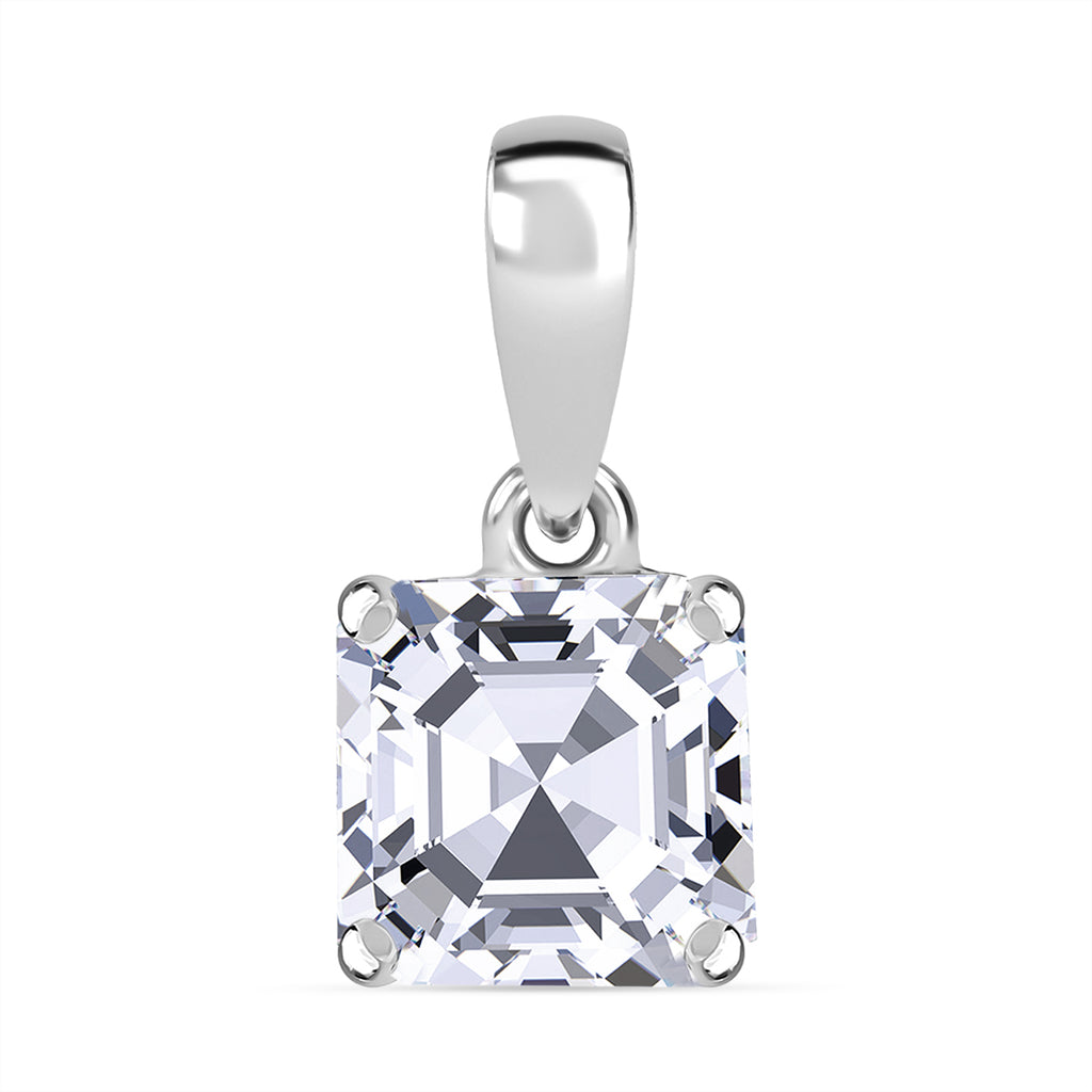 Luxuriant Diamond 14K White Gold IGI Certified (VS-EF) Lab Grown Diamond Pendant 3.01 Ct._8172049