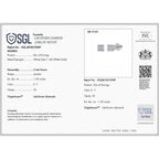 Luxuriant - 14K White Gold SGL Certified Lab Grown Diamond Earring with Screw Back 1.50 Ct.