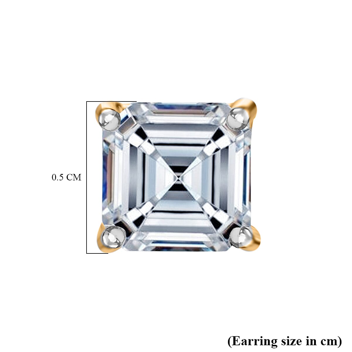 Luxuriant - 14K Yellow Gold SGL Certified Lab Grown Diamond Earring with Screw Back 1.50 Ct. 8172070 3
