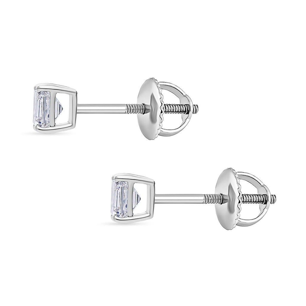 Luxuriant Diamond 950 Platinum VS Lab Grown Diamond EF, VS Earring, Platinum Wt.1.5 Gms  2.000  Ct.
