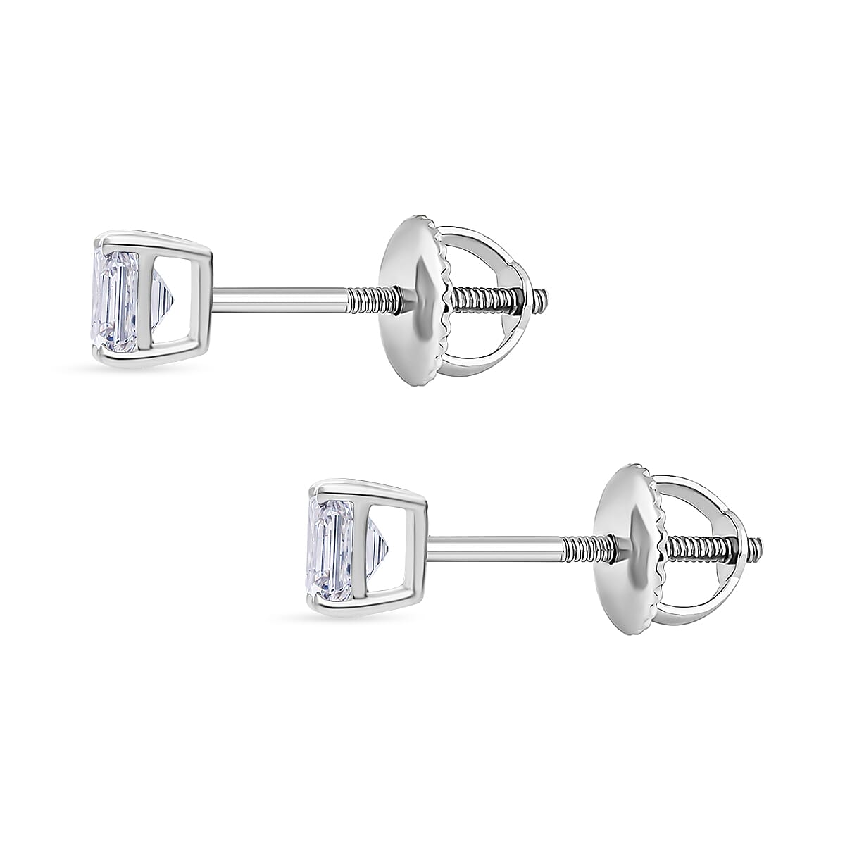Luxuriant Diamond 950 Platinum VS Lab Grown Diamond EF, VS Earring, Platinum Wt.1.5 Gms  2.000  Ct. 8172082 2