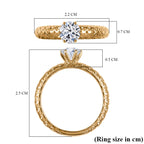 Luxuriant - 9K Yellow Gold SGL Certified VS-E/F Lab Grown Diamond Solitaire Ring_8177931_5