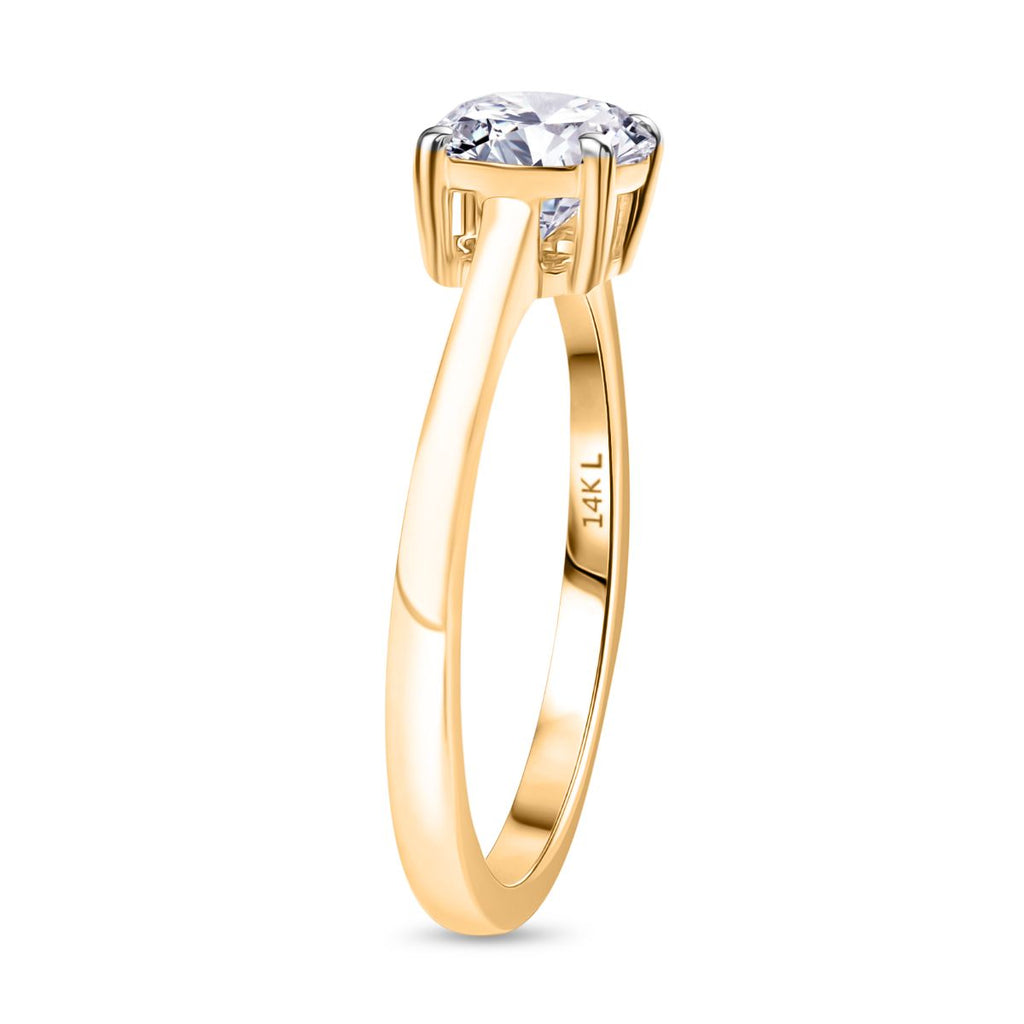 Luxuriant Diamond 14K Yellow Gold SGL Certified Lab Grown Diamond (VS-EF) Solitaire Ring 1.00 Ct._8179005_3