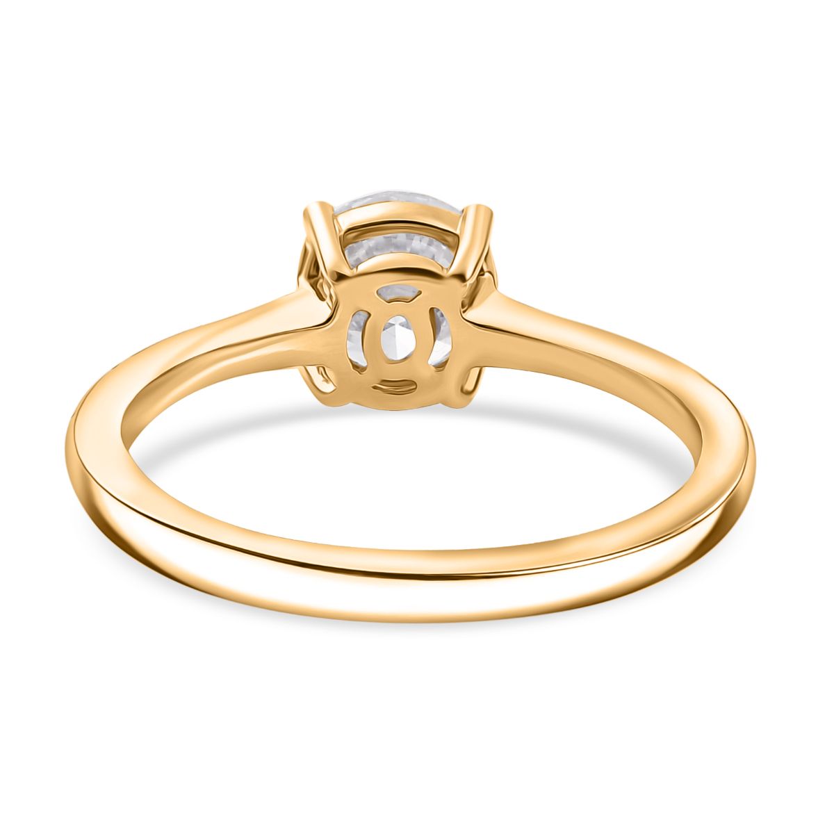 LUXURIANT 1 Ct. Lab Grown Diamond Solitaire Ring in 14K Yellow Gold EF, VS 8179005 5
