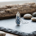 Blue Apatite Pendant (Size 16 + 2 Ext) with Spring Ring Clasp Sterling Silver 1.50 Ct._8179719_2