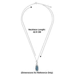 Blue Apatite Pendant (Size 16 + 2 Ext) with Spring Ring Clasp Sterling Silver 1.50 Ct._8179719_5