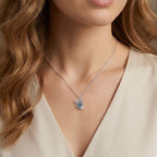 Blue Apatite Pendant with Chain (Size - 16+2 Ext) with Lobster Clasp in Rhodium Overlay Sterling Silver 1.50 Ct._8179725_1