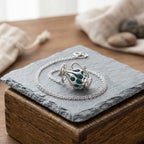 Blue Apatite Pendant with Chain (Size - 16+2 Ext) with Lobster Clasp in Rhodium Overlay Sterling Silver 1.50 Ct._8179725_2