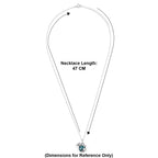 Blue Apatite Pendant with Chain (Size - 16+2 Ext) with Lobster Clasp in Rhodium Overlay Sterling Silver 1.50 Ct._8179725_5