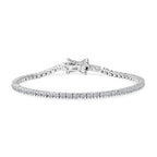 Luxuriant - Lab Grown Diamond (SI/G-H) Tennis Bracelet (Size 7.5) in Rhodium Overlay Sterling Silver 2.00 Ct._8179825