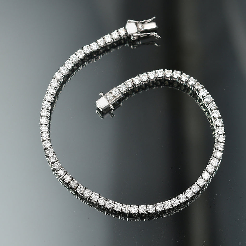 Luxuriant - Lab Grown Diamond (SI/G-H) Tennis Bracelet (Size 7.5) in Rhodium Overlay Sterling Silver 2.00 Ct._8179825_1