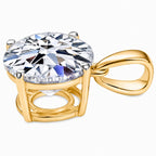 Luxuriant 14K Yellow Gold Lab Grown Diamond (VS/EF) Solitaire Pendant 4.00 Ct._8179864_3