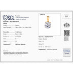 Luxuriant 14K Yellow Gold Lab Grown Diamond (VS/EF) Solitaire Pendant 4.00 Ct._8179864_7