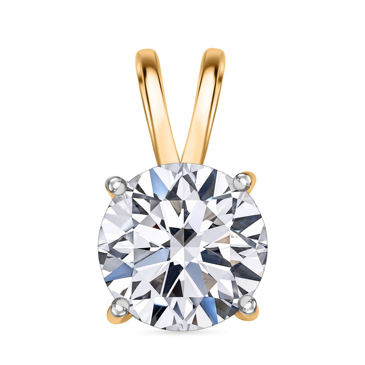 LUXURIANT 14K White Gold SGL Certified (VS/E-F) Pear Cut Lab Grown Diamond Pendant 8133015 1