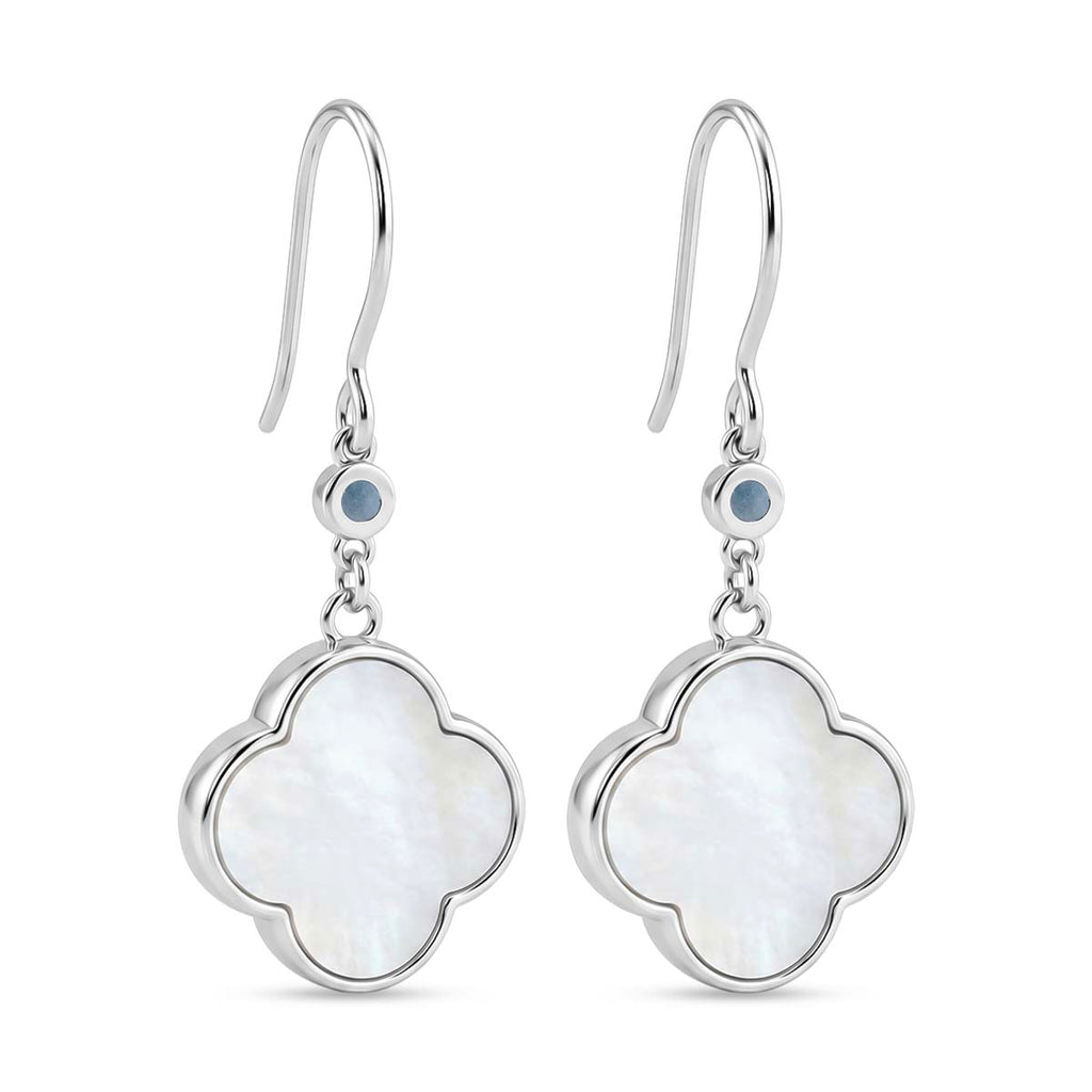 Close Out Deal - Blue Apatite Earring with Hook Sterling Silver 7.00 Ct._8179966_4