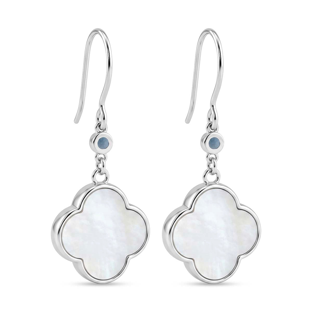 Close Out Deal - Blue Apatite Earring with Hook Sterling Silver 7.00 Ct. 8179966 4