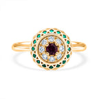 Peridot Ring in Yellow Gold Plated Sterling Silver 2.32 Ct._8180272_3